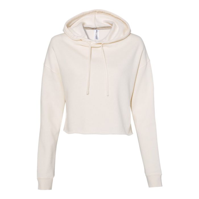 Sweat-shirt à capuche court et léger pour femme